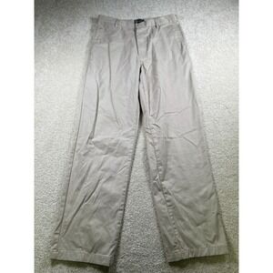 Blue Generation Pants Mens 34x34 Khaki Flat Front Straight Leg Dress Casual Work